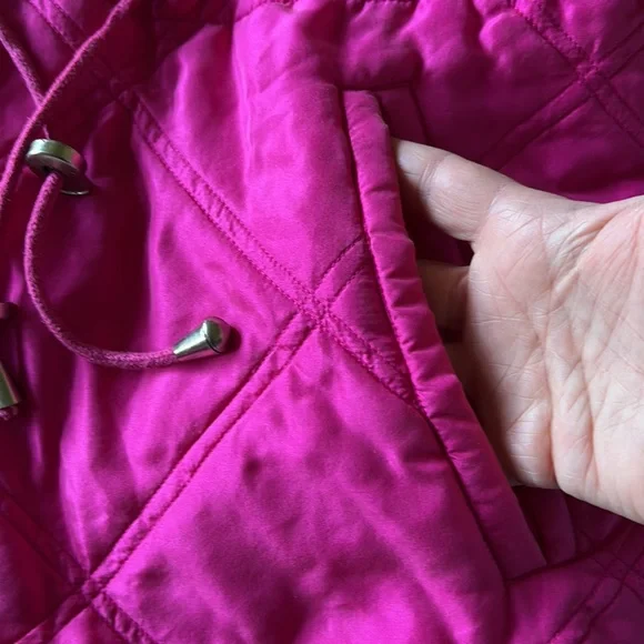 ❤️  Hot Pink Silk Anorak - Picture 7 of 7